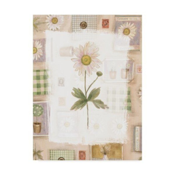 Hope Street Designs 'White Flower Centered' Canvas Art, 14x19, Trademark Fine Art, Mfr#: ALI35857-C1419GG